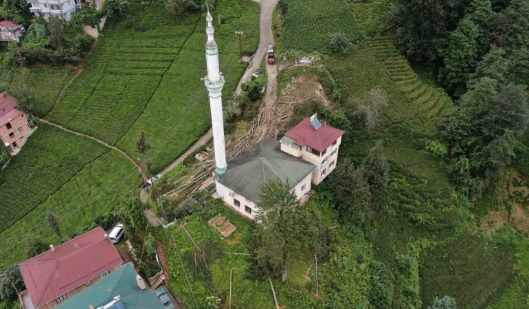 800 Yıllık Cami̇yi̇ Kurtarmak İçi̇n Çevresi̇ndeki̇ Ağaçları Kesti̇ler