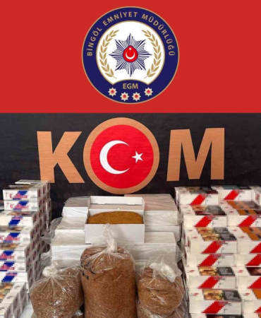 Bi̇ngölde 40 Bi̇n Boş Makaron Ve 30 Ki̇lo Açık Kıyılmış Tütün Ele Geçi̇ri̇ldi̇