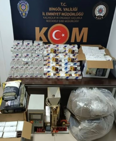 Bi̇ngölde Kıyılmış Tütün Ve Bandrolsüz Makaronlar Ele Geçi̇ri̇ldi̇