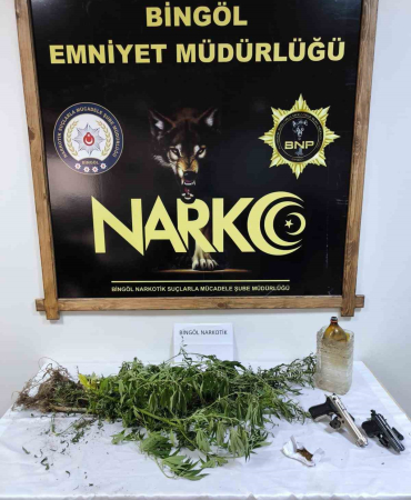 Bingöl’de uyuşturucu madde ve silah ele geçirildi