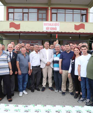 Doğalgaz eylemi yapan köylülere ziyaret