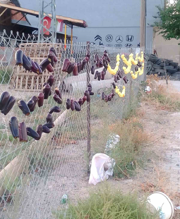Elazığ’da kurutmalıklar sokakların süsü oldu