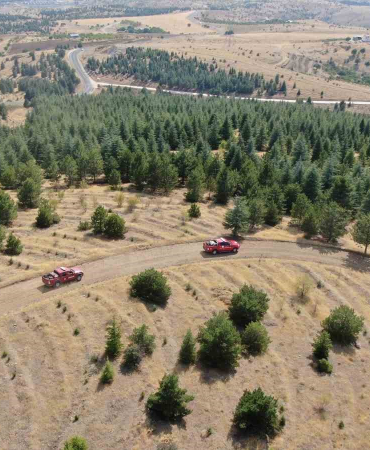 Elazığda Orman Eki̇pleri̇, Havadan Ve Karadan Deneti̇mleri̇ni̇ Sürdürüyor