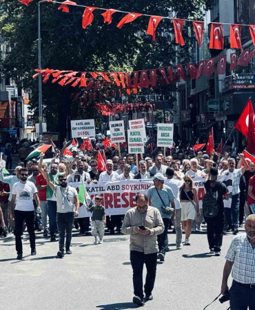 Haniye’nin öldürülmesi Zonguldak’ta protesto edildi
