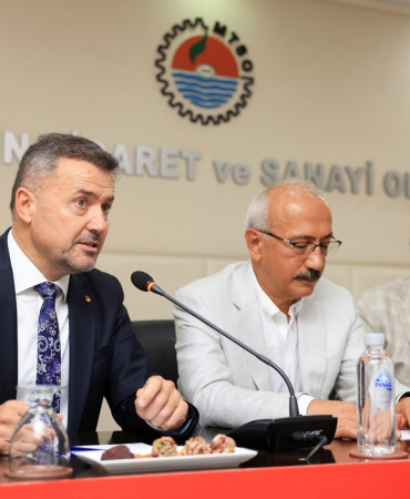 Hisarcıklıoğlu ve Elvan, Mersin’de iş adamları ile bir araya geldi