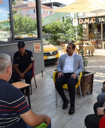 Koçarlı Kaymakamı Taşkın ilçe esnafı ile bir araya geldi