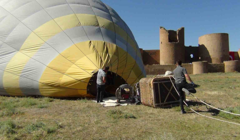 Tari̇hi̇ Ani̇ Ören Yeri̇nde İlk Kez Balon Uçuruldu