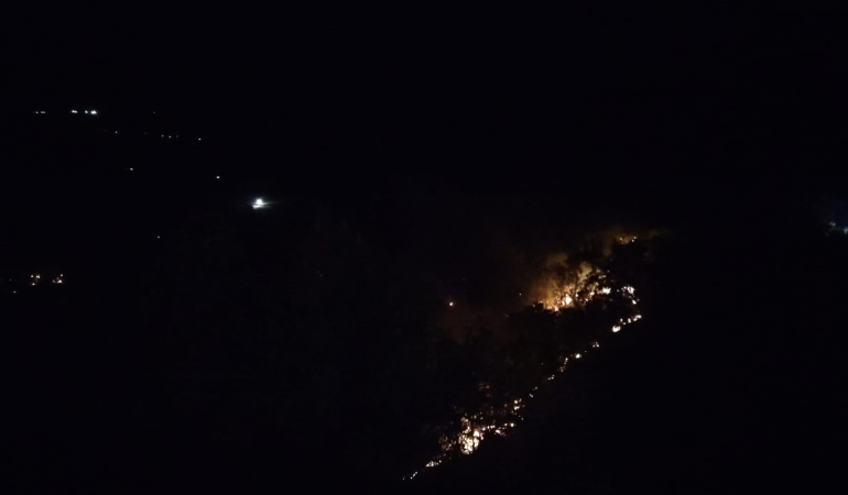 Tunceli̇deki̇ Yangından 150 Dönümlük Alan Etki̇lendi̇