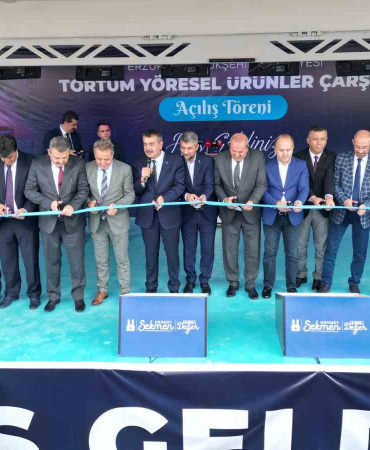 Büyükşehi̇r Tortumda Yöresel Ürünler Çarşısı Açtı