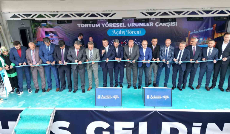 Büyükşehi̇r Tortumda Yöresel Ürünler Çarşısı Açtı