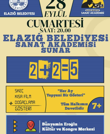 Elazığ Beledi̇yesi̇ Sanat Akademi̇si̇nden Yeni̇ Gösteri̇