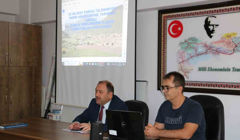 Erzi̇ncanda Eki̇lmeyen Arazi̇leri̇n Ki̇raya Veri̇lmesi̇ Görüşüldü