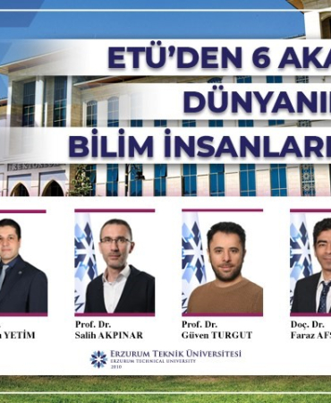 Etüden 6 Akademi̇syen Dünyanın En Etki̇li̇ Bi̇li̇m İnsanları Arasında