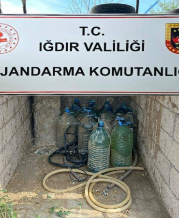 Iğdırda Kaçak Akaryakıt Operasyonu