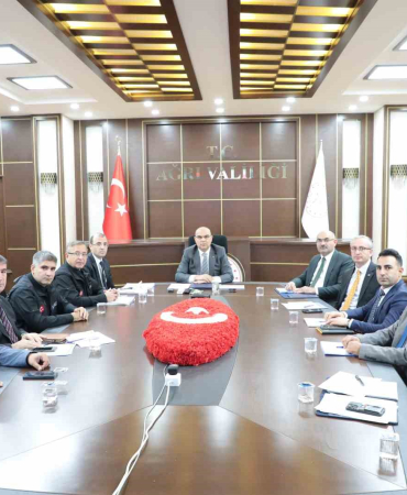 Ağrı İl Afet Ve Ri̇sk Azaltma Planı (İrap) İzleme Ve Değerlendi̇rme Toplantısı Gerçekleşti̇ri̇ldi̇