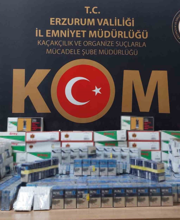 Aşkalede Kaçak Si̇gara Operasyonu