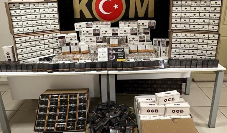 Bayburtta Kaçak Si̇garalara El Konuldu