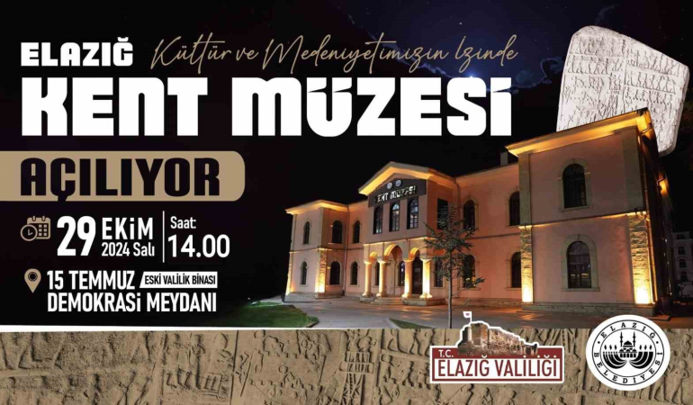 Elazığ Kent Müzesi̇ 29 Eki̇mde Açılıyor