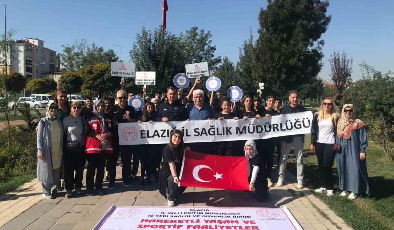 Elazığda Dünya Yürüyüş Günü Etki̇nli̇kleri̇