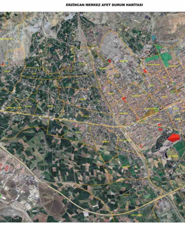 Erzi̇ncanda Afet Ve Aci̇l Durum İçi̇n Toplanma Alanları Beli̇rlendi̇