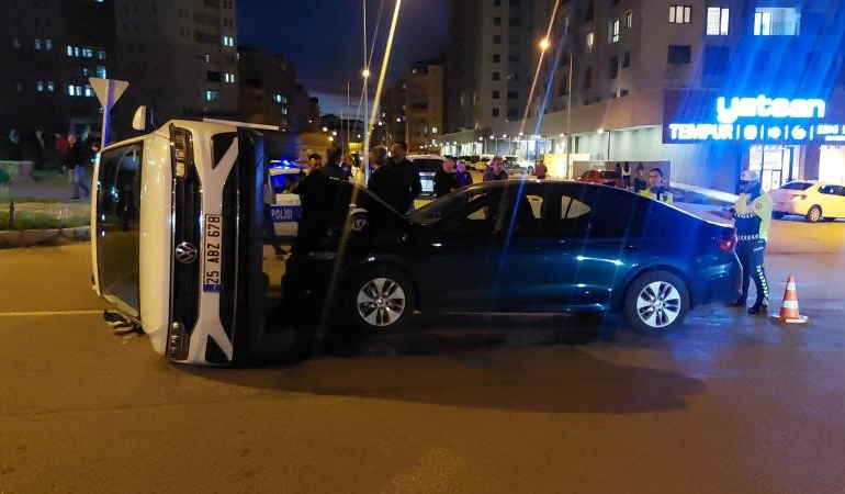 Erzurumda Kent Merkezi̇nde Bi̇r Ayda 174 Trafi̇k Kazası