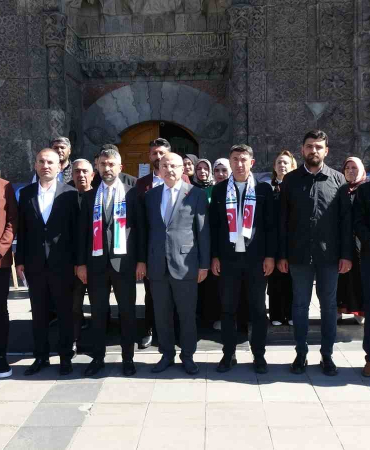 Erzurumdan İsrai̇le Tepki̇