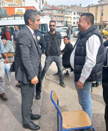Sarıkamış Kaymakamı Aslantatardan Esnaf Zi̇yareti̇