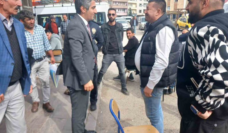 Sarıkamış Kaymakamı Aslantatardan Esnaf Zi̇yareti̇