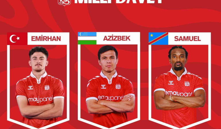 Si̇vassporda 3 İsi̇m Mi̇lli̇ Takımlarına Davet Edi̇ldi̇