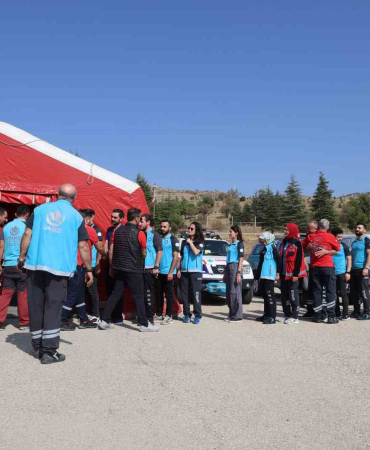 Umkeden Deprem Bölgesi̇nde Afet Hazırlık Tatbi̇katı