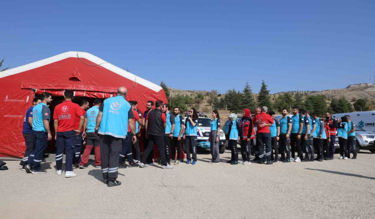 Umkeden Deprem Bölgesi̇nde Afet Hazırlık Tatbi̇katı