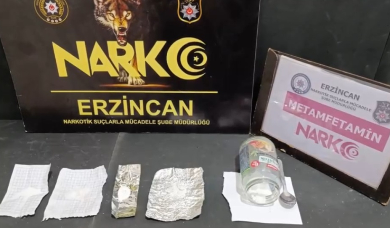 Erzincan’da uyuşturucu madde operasyonu