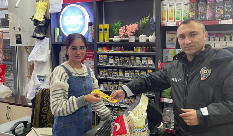 Üzümlü esnafı ve vatandaşı bilgilendirildi
