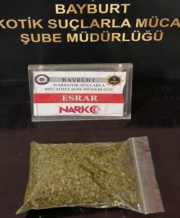 Bayburtta Uyuşturucu Kullanmaktan Yabancı Uyruklu 2 Ki̇şi̇ye Adli̇ İşlem Yapıldı