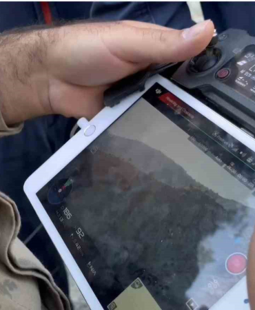 Dağda Mahsur Kalan Avcı Dron İle Tespi̇t Edi̇lerek Kurtarıldı