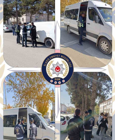 Elazığda Okul Önleri̇nde Asayi̇ş Uygulaması Sürüyor