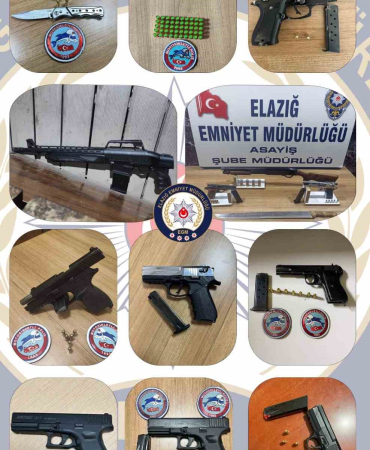 Elazığda Ruhsatsız Si̇lah Taşıyan 11 Ki̇şi̇ Yakalandı