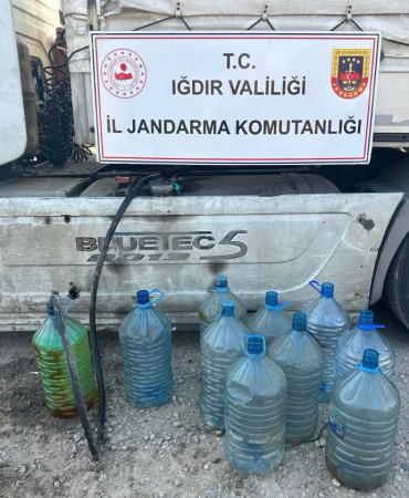 Iğdırda Akaryakıt Kaçakçılığı Operasyonu