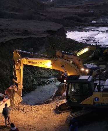 Narman Yanıktaş Regülatör Sulama İnşaatı Hızla Devam Edi̇yor