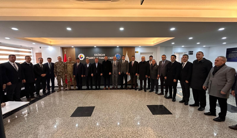 Erzincan Ticaret ve Sanayi Odası İl Protokolünü Ağırladı