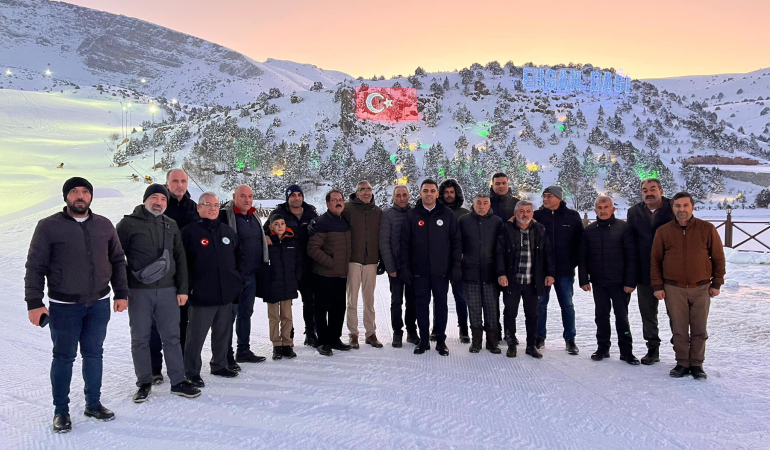 Ergan Dağı Kayak Merkezi’nde misafir edildiler