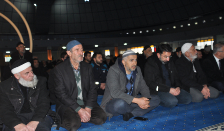 Terzi Baba Camii’nde deprem şehitleri için mevlit okutuldu