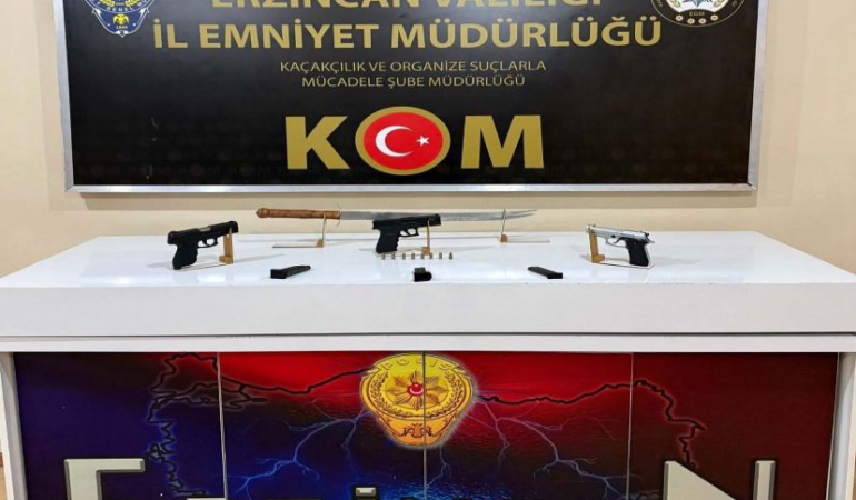 Erzincan’da organize operasyon : 3 kişi yakalandı