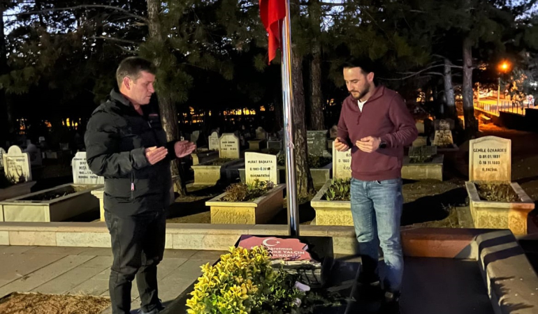 Şehit öğretmen unutulmadı