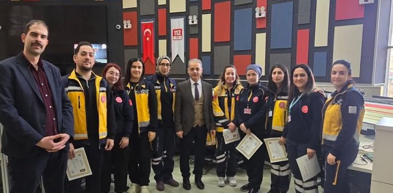 Erzincan’da 112 Acil Çağrı Merkezi Ödüllendirildi