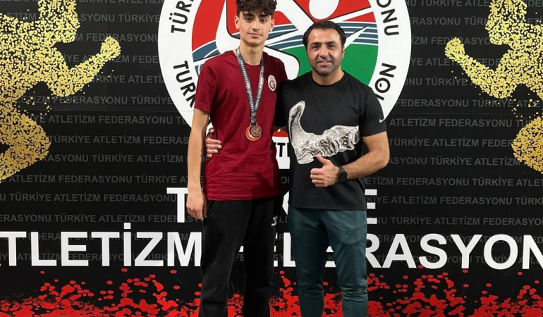 Erzincanlı atlet Mahir İçli’den Türkiye 3.’lüğü
