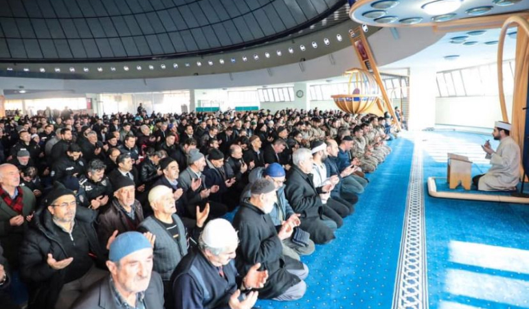 Erzincan’da şehitler için Mevlid-i  Şerif programı düzenlendi