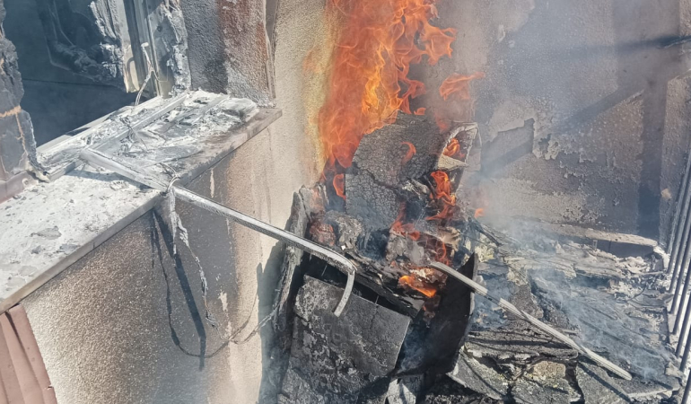 Erzincan’da yangın paniğe neden oldu