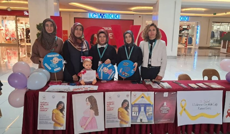 Normal Doğum Eylem Planı kapsamında  stand açıldı