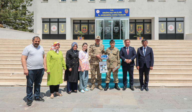 Erzincan’da askerlik hayali gerçeğe dönüştü
